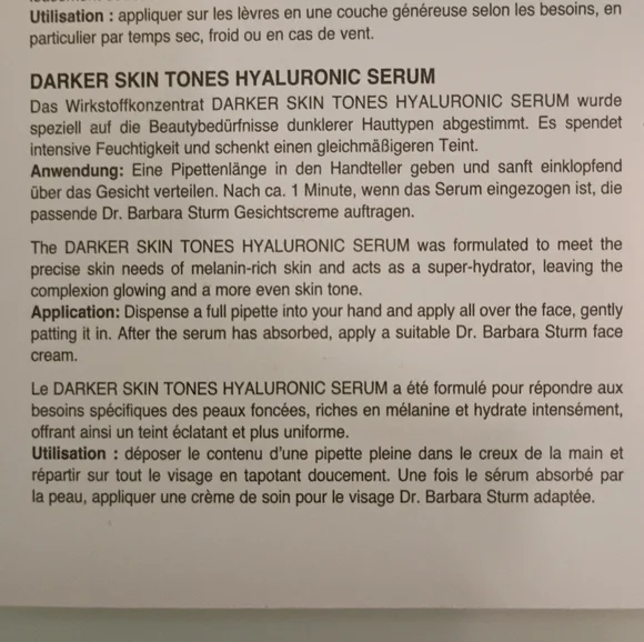 Dr. Barbara Sturm Darker Skin Tones Hyaluronic Serum 10ml - Picture 16 of 16